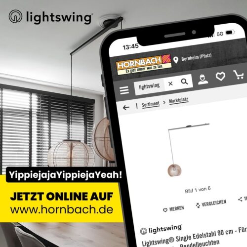 Insta + FB - Lightswing online at Hornbach